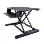 StarTech.com seisoma-istuma-työpöytämuunnin näppäintasolla - 89 x 53 cm pinta - ergonominen korkeussäädettävä seisomapöytä - sopii 2 näytölle - esikoottu - musta - 30