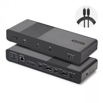 StarTech.com Thunderbolt 5 -telakointiasema - USB4 / Thunderbolt 4 / Thunderbolt 5 - 8K 60Hz - 140W PD - 12-in-1