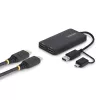 StarTech.com 107B-USB-HDMI-2 USB 3.0 - Dual HDMI -sovitin, USB-A/USB-C, 1x 4K30 + 1x 1080p