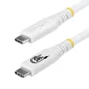 StarTech.com USB4 USB-C - USB-C -kaapeli, 20 Gbps, 240W PD, 2 m, valkoinen