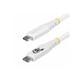 StarTech.com USB4 USB-C - USB-C -kaapeli, 20 Gbps, 240W PD, 2 m, valkoinen