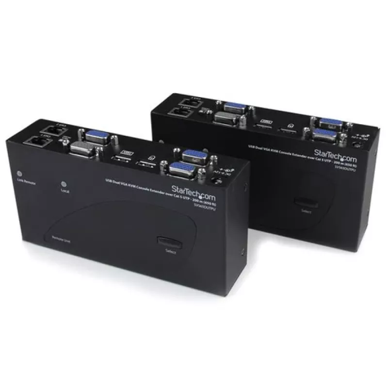 StarTech.com USB Dual VGA KVM-jatko 300 m asti (Cat5/6)