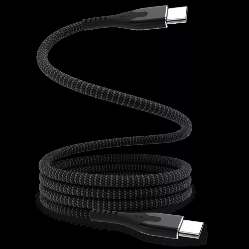 STATIK MagStack Pro magneettinen kaapeli USB-C - USB-C 1 m musta