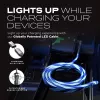 STATIK PowerPivot Pro hehkuva LED-kaapeli USB-C - USB-C 1 m musta