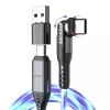 STATIK PowerPivot Pro hehkuva LED-kaapeli USB-C - USB-C 1 m musta
