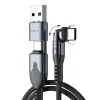 STATIK PowerPivot Pro nailonpunottu kaapeli, USB-C - USB-C, 1 m, musta