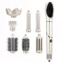 StayBeauty by Extralink M-17959L taitettava 8-in-1-kuumailmamuotoilija ionisoinnilla, 1400W, 8 lisäosaa, muotoilusarja