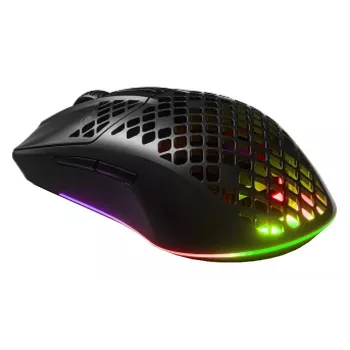 SteelSeries Aerox 3 Wireless optinen pelihiiri - 18000 CPI, 80 milj. klikkausta, RGB, Onyx - kunnostettu