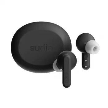 Sudio A3 Pro langattomat nappikuulokkeet, Bluetooth 5.4, Cloudy Black
