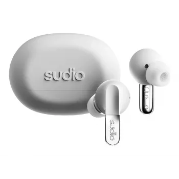Sudio A3 langattomat nappikuulokkeet, Bluetooth 5.4, valkoinen