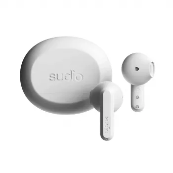 Sudio A3 langattomat nappikuulokkeet, Bluetooth 5.4, valkoinen