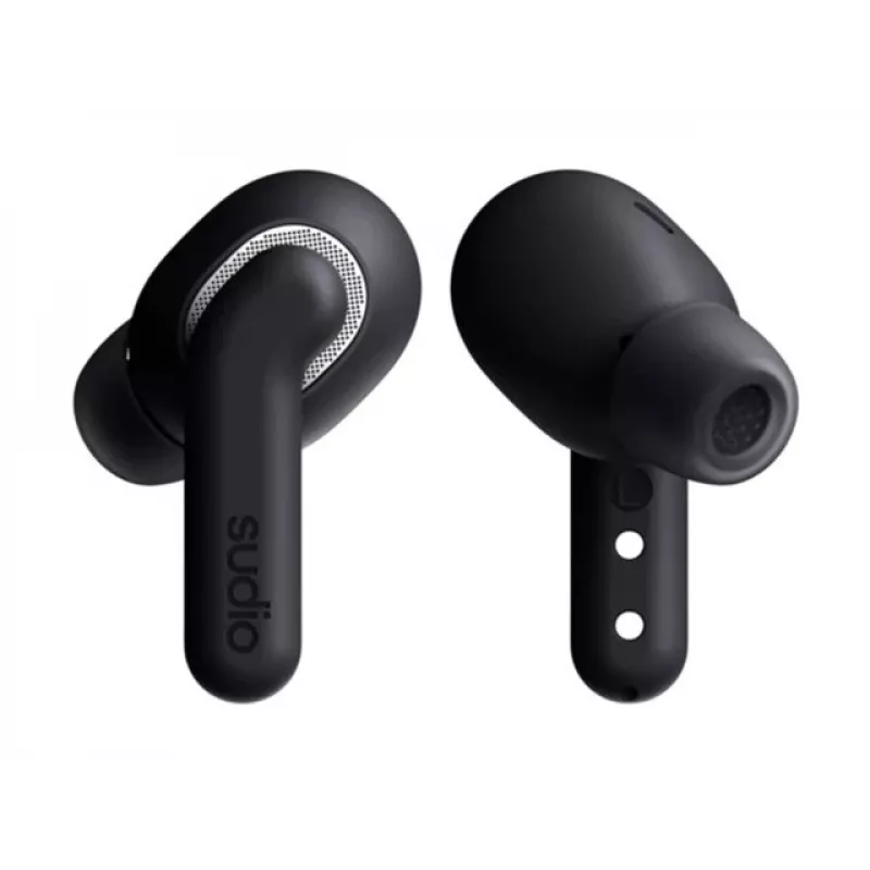 Sudio E4 Pro langattomat nappikuulokkeet, Bluetooth 6.0, Midnight Black