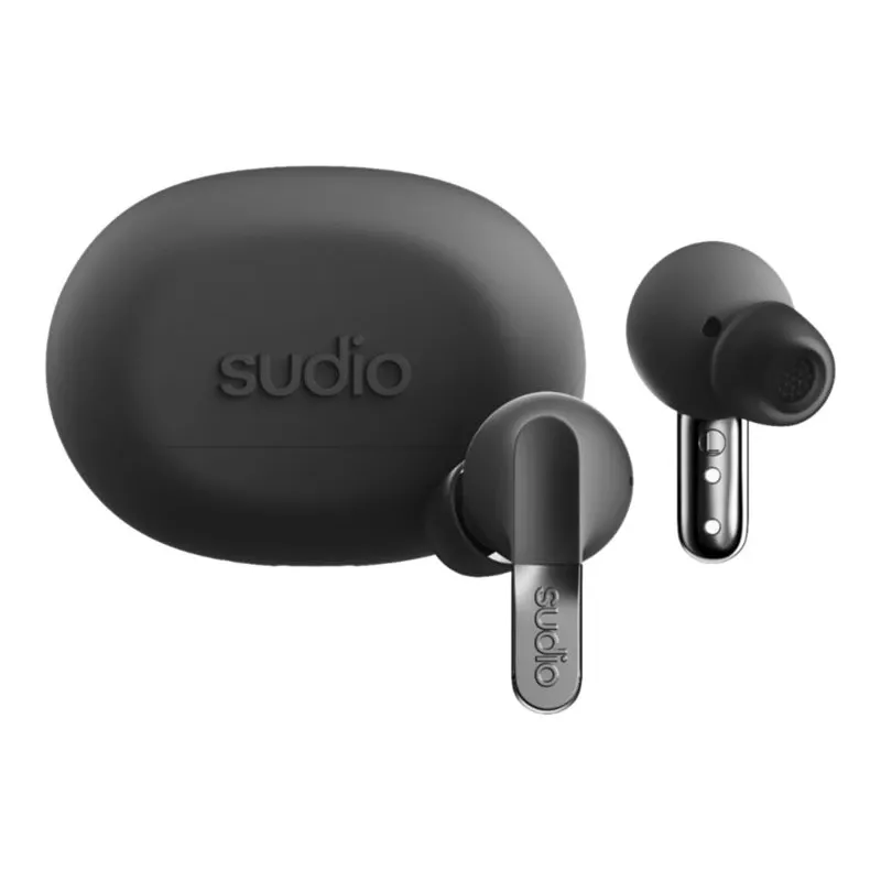 Sudio N3 Pro langattomat nappikuulokkeet, Bluetooth 5.4, Titanium Black