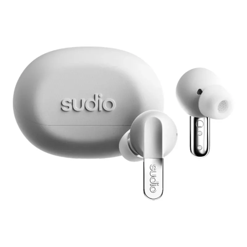 Sudio N3 Pro langattomat nappikuulokkeet, Bluetooth 5.4, Chrome White