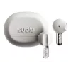 Sudio N3 langattomat nappikuulokkeet, Bluetooth 5.4, Milky White