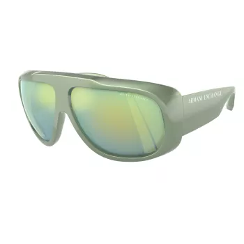 Armani Exchange unisex aurinkolasit AX4143SU83542 suorakaiteen muotoinen kokokehys muovi musta tummanharmaa 67 mm