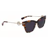Longchamp naisten aurinkolasit LO737S-239 Havana Brown Gradient 52 mm