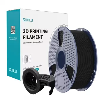 SUNLU PETG High-Speed Matte -filamentti (musta, 1,75 mm, 1 kg)