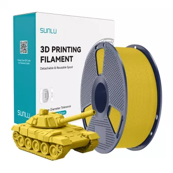 SUNLU PLA+ High-Speed 3D-tulostusfilamentti, keltainen, 1,75 mm, 1 kg