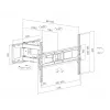 Sunne Full-Motion TV-seinäteline 37-86 tuumaa musta 50 kg