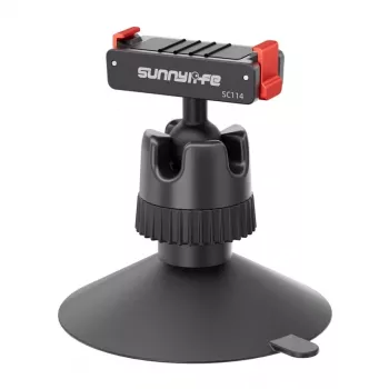 Sunnylife magneettinen kiinnityssovitin 360° kuulapäällä Osmo Action 3/4/5 Pro -laitteille