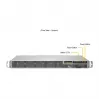 Super Micro 1U rack-asennettava palvelinrunko AS-1015A-MT, H13SAE-MF, 4x 2,5 inch hot-swap, 500W Platinum