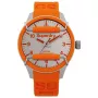 SUPERDRY miesten analoginen kvartsikello SYG125O 44 mm musta kellotaulu oranssi silikoniranneke