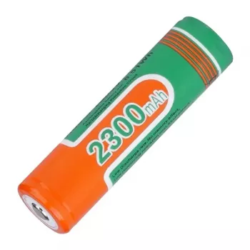 SUPERFIRE 18650 akku 2300 mAh 3,7 V Li-Ion ladattava suojauksella (Button Top)