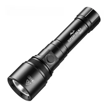 Superfire DL01 LED-taskulamppu – 500 lumenia, zoom, ladattava, IP44