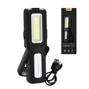Superfire G12 -työmaavalaisin, 566 lm, USB