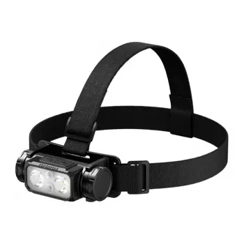 SUPERFIRE HL106 ladattava LED-otsalamppu, 1200 lumenia, USB-C, IPX4, 200m valaisuetäisyys, 5 tilaa, säädettävä kulma, musta