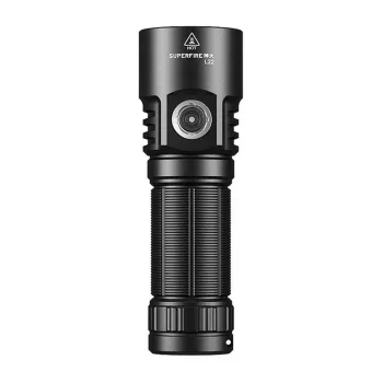 Superfire L22 XHP70.2 LED-taskulamppu 3000 lumenia USB-C ladattava varavirtalähde musta