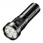 Superfire L24 USB-C ladattava LED-taskulamppu, 2500 lumenia, 500 m valaisuetäisyys, IP44, musta