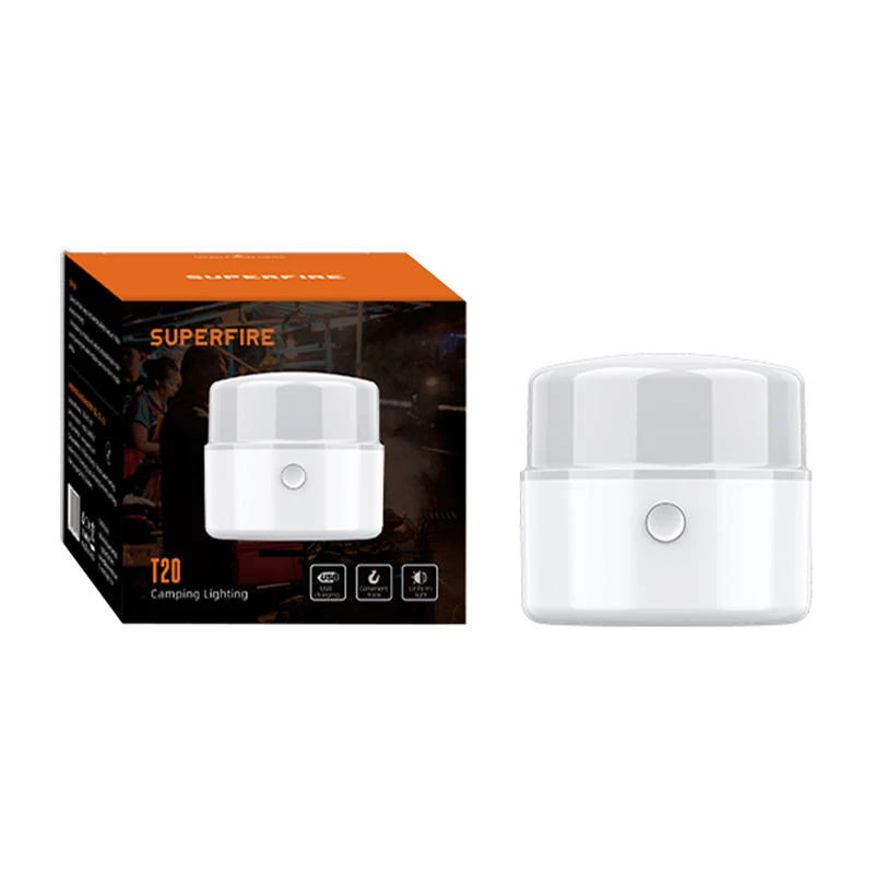 Superfire T20 -leirivalaisin 180 lm USB