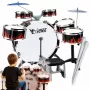 SUPRIMO K-DRUMS 2 iso lasten rumpusetti 6 rummulla, punainen/musta