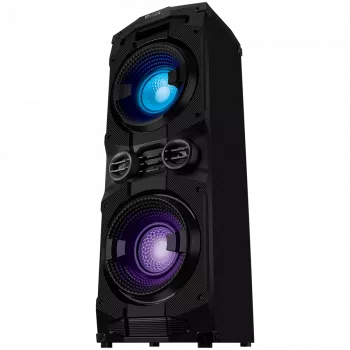 SVEN PS-1500 kaiutin, musta (500W, Bluetooth, FM, USB, LED-näyttö, verkkovirta)