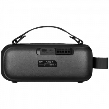 SVEN PS-255 kaiutin, musta (12W, Bluetooth, FM, USB, karaokemikrofoni, 3600mAh)