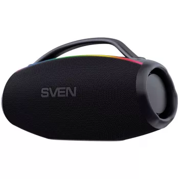 SVEN PS-399 kannettava Bluetooth-kaiutin 100 W RMS Auracastilla, TWS, IPx5, USB, musta