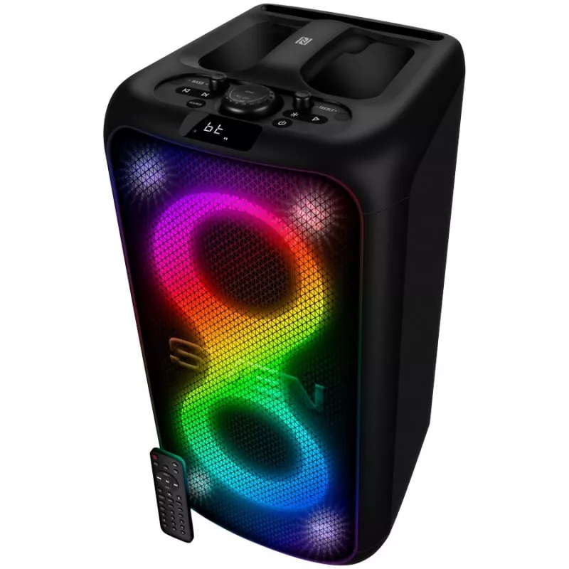 SVEN PS-960 2.0 kannettava Bluetooth-kaiutin 160W TWS FM USB LED musta