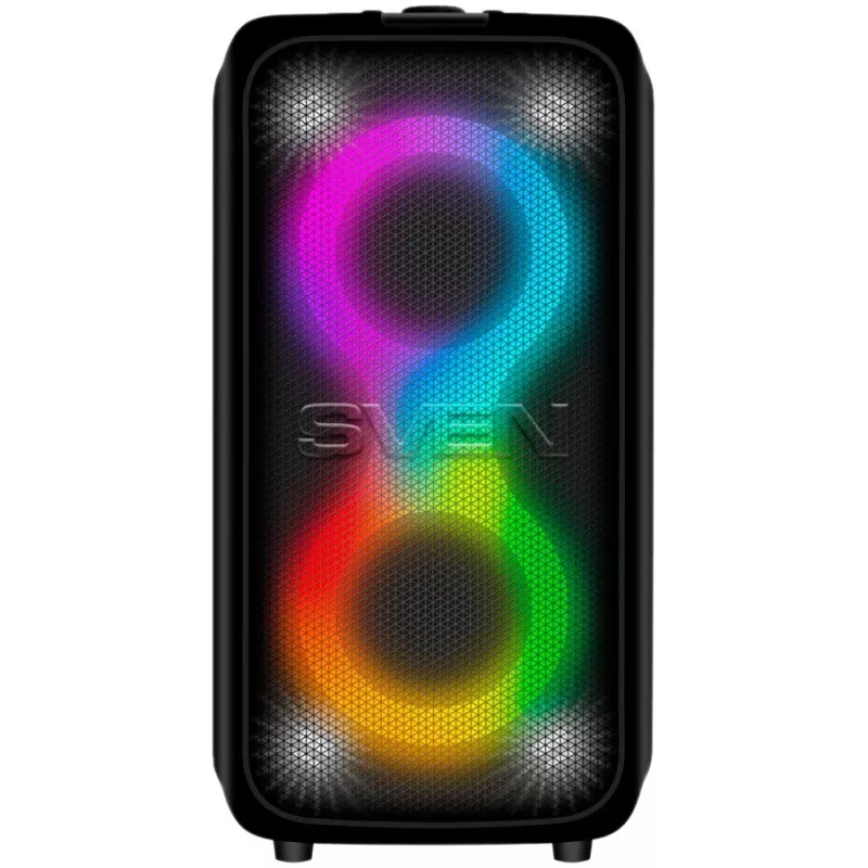 SVEN PS-960 2.0 kannettava Bluetooth-kaiutin 160W TWS FM USB LED musta