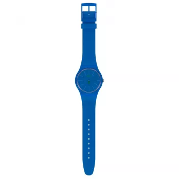 Swatch New Gent SO29N700 miesten kello sininen biokeramiikka 41 mm
