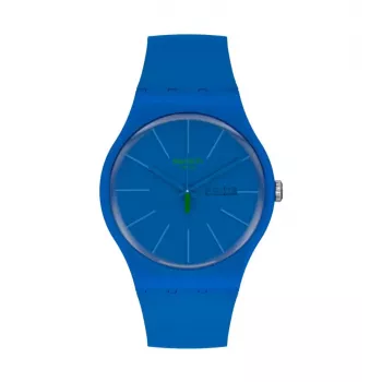 Swatch New Gent SO29N700 miesten kello sininen biokeramiikka 41 mm