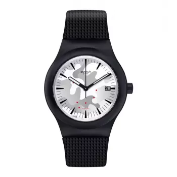 SWATCH New Gent SUTB407 automaattikello 42 mm musta biomuovi silikoni