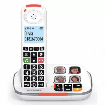 Swissvoice Xtra 2355 DECT langaton puhelin vastaajalla ja numeronäytöllä, valkoinen