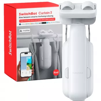 Switchbot Curtain Rod 3 (2025) älyverhomoottori valkoinen