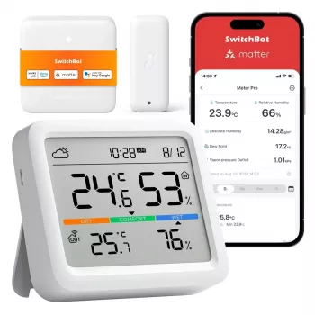 SwitchBot Meter Pro sääasema lämpömittari kosteusmittari valkoinen
