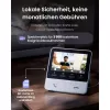 Switchbot SWB VDB-M-SW - WiFi-videopuhelinkello 4,3 tuuman värinäytöllä (valkoinen/hopea)