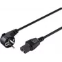 Sygonix SY-5043444 lämmityslaiteen virtakaapeli Schuko - IEC C15 2 m musta