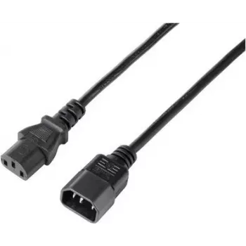 Sygonix SY-5243894 IEC C13/C14 jatkojohto, 5 m, musta