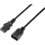Sygonix SY-5243894 IEC C13/C14 jatkojohto, 5 m, musta